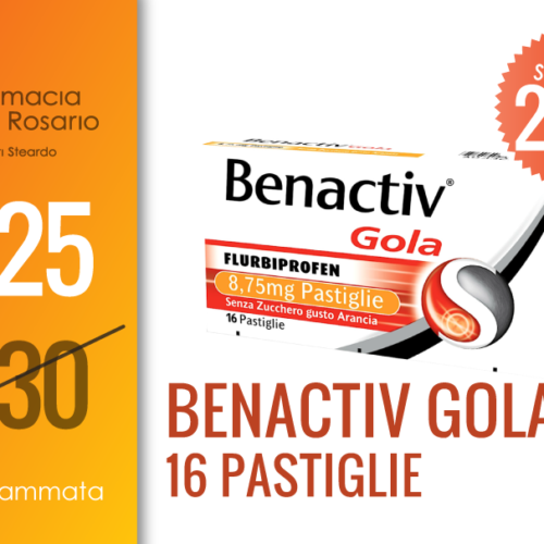 Benactiv for burning throat